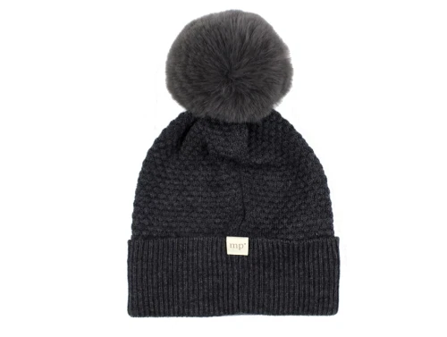 MP dark grey melange beanie Chunky Oslo